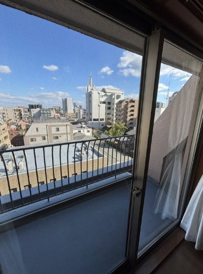 マンション市川のバルコニー