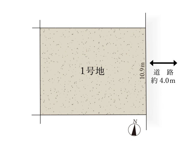 京都市西京区桂芝ノ下町　第1期　売土地の土地図|1号地