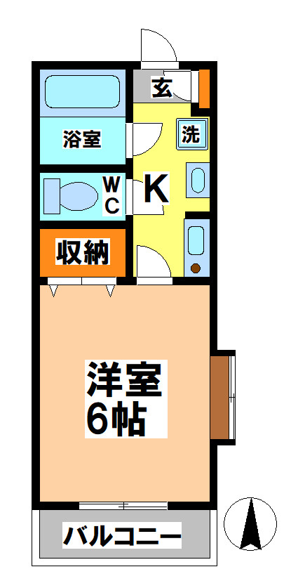 三鷹市井口４丁目のアパートの間取り