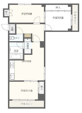 フローレンス谷町の間取り|フローレンス谷町　間取り