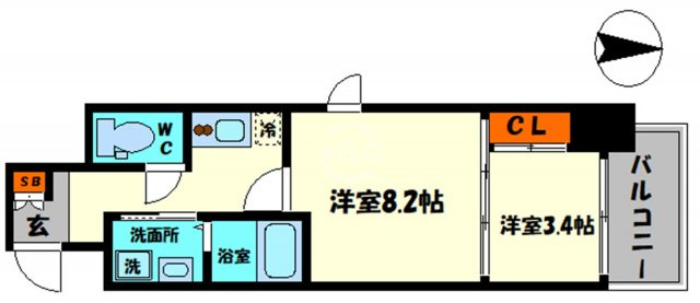 CAVANA本町の間取り|CAVANA本町　間取り
