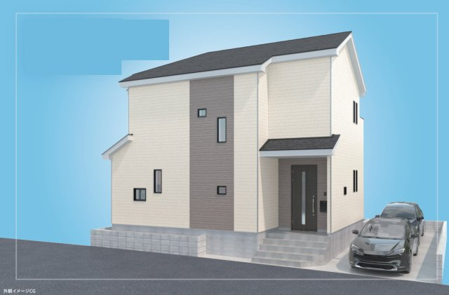 狭山市中央３丁目　新築戸建　ハートフルタウンの外観パース