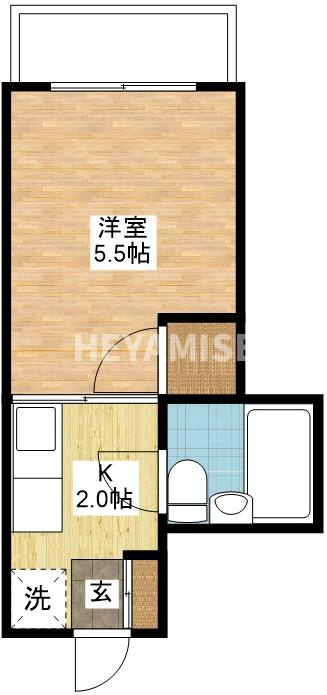 コーポホンダの間取り