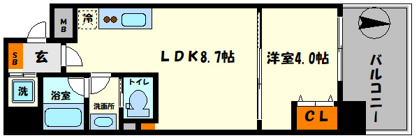 ブエナビスタ上町の間取り|ブエナビスタ上町　間取り