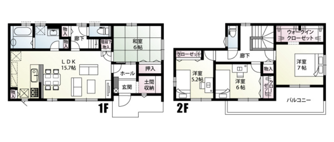 【間取り】 | 加須市北小浜　新築戸建　全11棟　10号棟