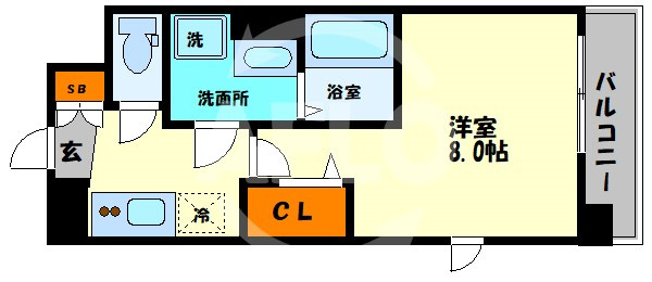 グランカリテ日本橋の間取り|グランカリテ日本橋　開放感ある間取