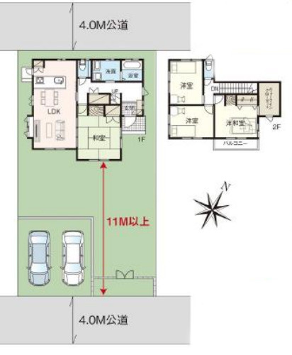 【間取り】 | 北葛飾郡杉戸町大字下高野　中古戸建