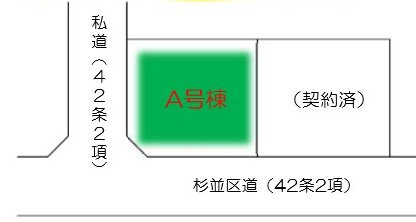 杉並区天沼1丁目 中央線 荻窪駅 新築戸建の区画図