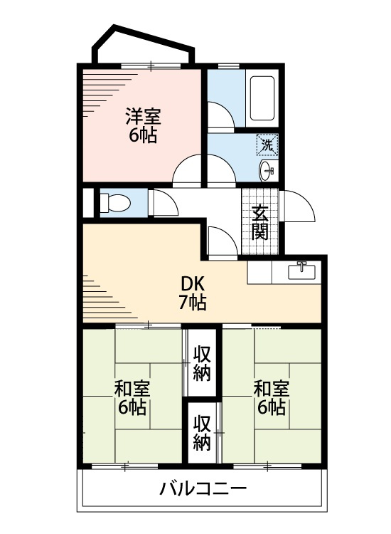 サンシティ石原　　刈谷市近郊の賃貸ならクラスホーム刈谷の間取り