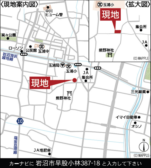 【地図】 | Cradle garden　岩沼市早股第５　４号棟