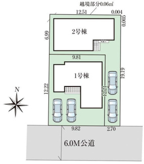 【区画図】 | 東大和市仲原3丁目　新築戸建　【全2棟】