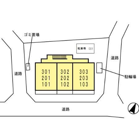 鶴寿館の区画図