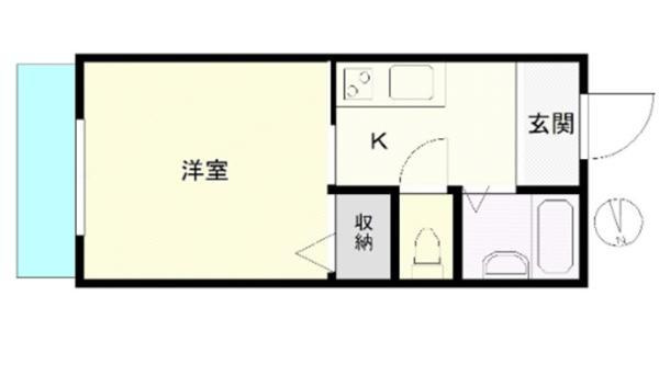 パセオ石原Aの間取り