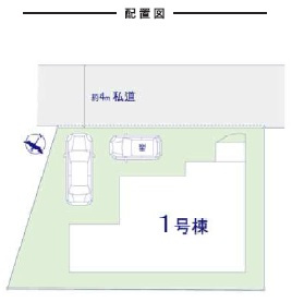 市川市国府台６丁目６期の区画図