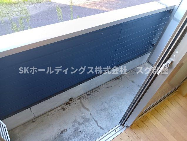 パセオ石原Bのバルコニー