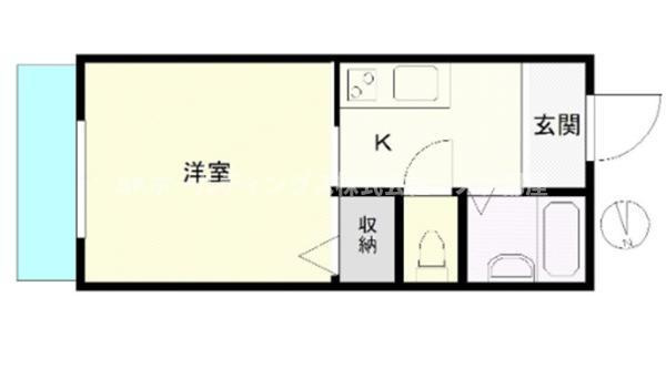パセオ石原Bの間取り