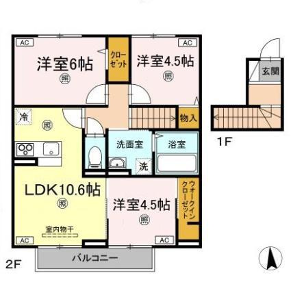 クレスト八万の間取り