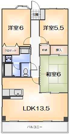 湊マンションの間取り