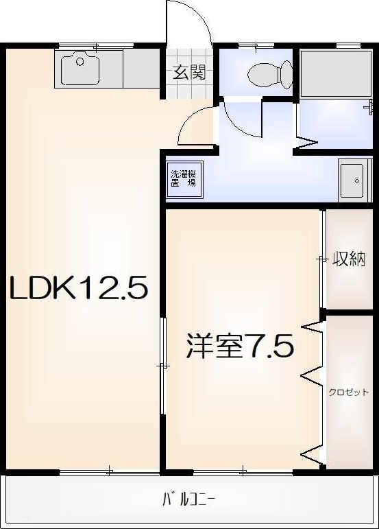 川渕マンションの間取り