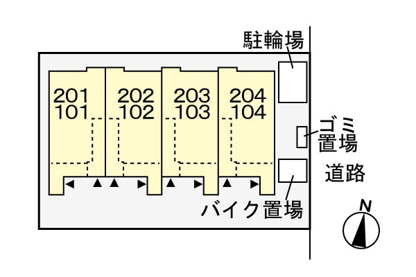 【区画図】 | カーサ　グロリアⅡ