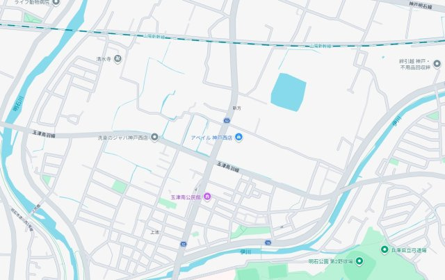 神戸市西区玉津町新方　新築一戸建ての地図