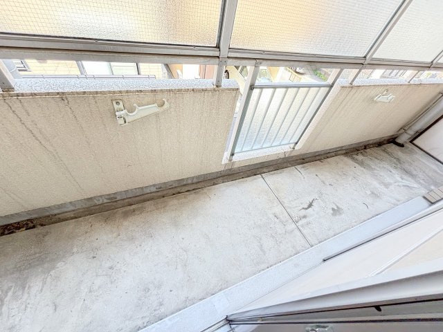 北中島マンションのバルコニー