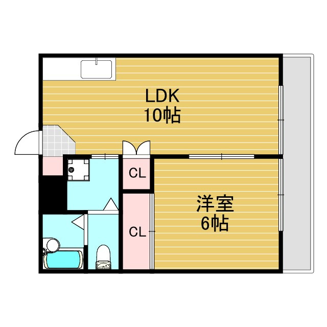 北中島マンションの間取り
