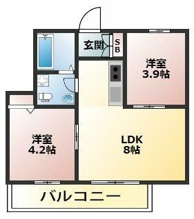 グラン六ツ川の間取り