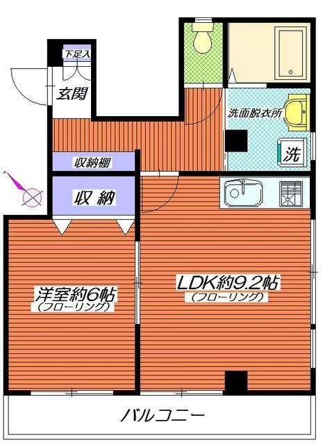 Ｋ＆Ｗ　ｂｌｄｇの間取り