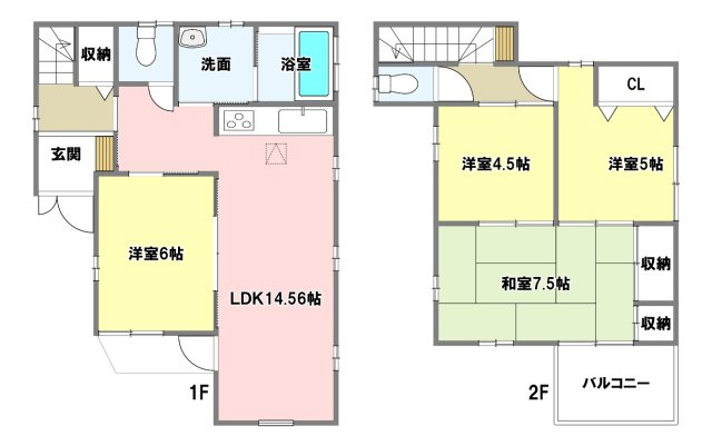 中古戸建の間取り