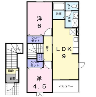 【間取り】 | アヴェニール　Ｂ