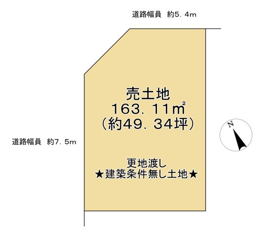 野洲市冨波乙　売土地の土地図