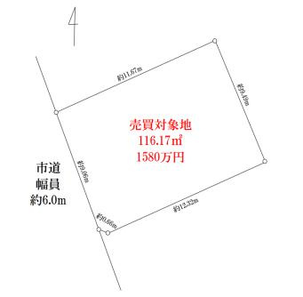 坂戸市三光町　売地の土地図