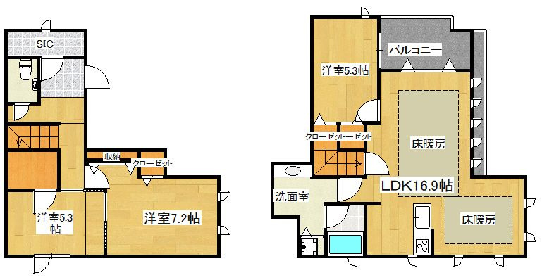 リンジュ　ドゥ　プリム　の間取り