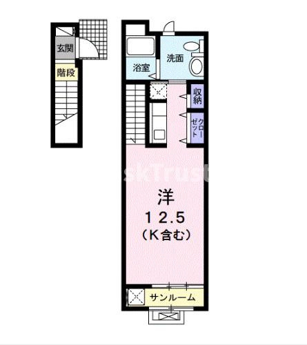 【間取り】 | エスエス　メゾン　A棟