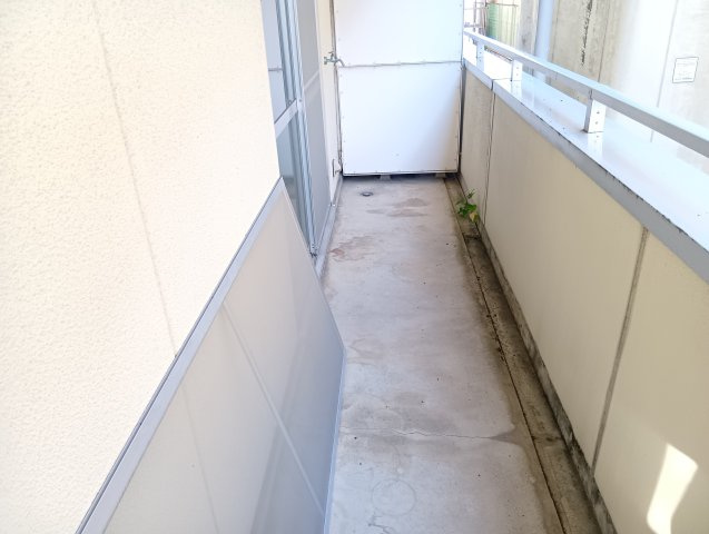 末広マンションのバルコニー