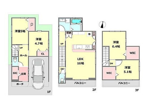 【間取り】 | 瓦林町　新築戸建