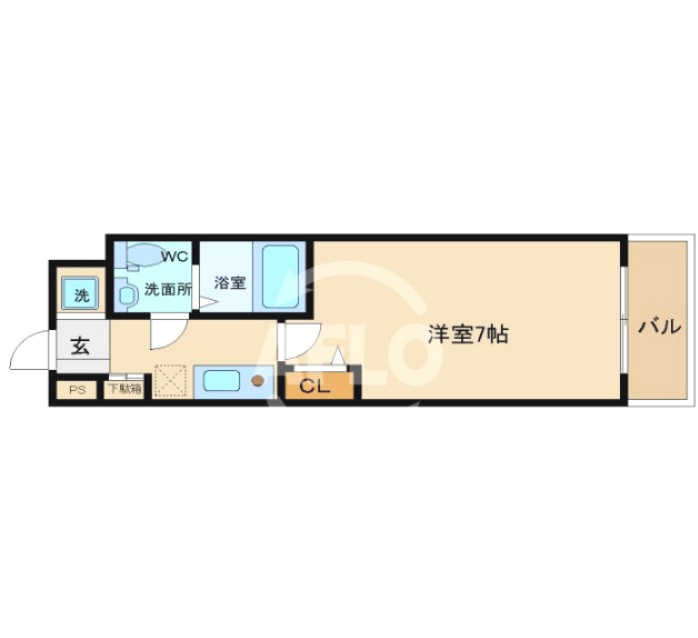 セレニテ本町ROJI02の間取り|セレニテ本町ROJI02　間取り