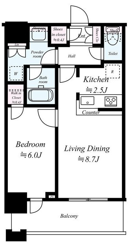 クレストタワー品川シーサイドの間取り|間取りです。