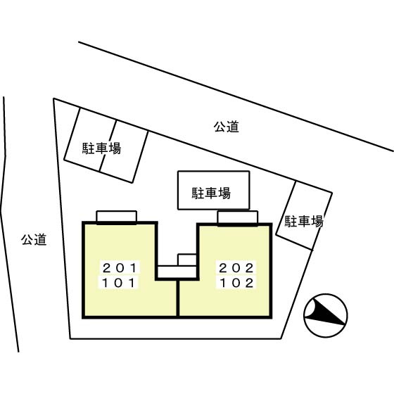 オーべルジュの区画図