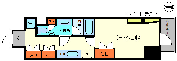 エスリードコート堺筋本町の間取り|エスリードコート堺筋本町　間取り