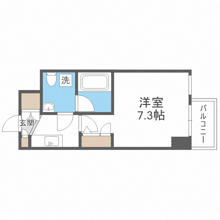 ミュプレ北浜EASTの間取り|ミュプレ北浜EAST　間取り