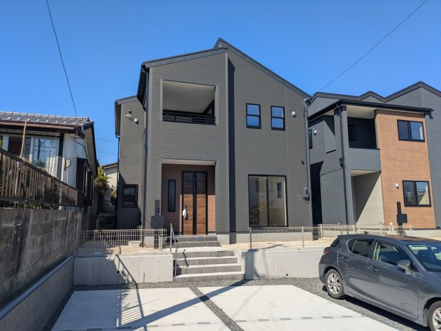 【常磐上湯長谷町第3】　デザイナーズ新築建売住宅　1号棟　新生活応援キャンペーン実施中！の外観|◆外観の写真です◆　
暮らしやすさに配慮したゆとりある住空間です♪　人気のデザイナーズ物件で気分が上がりますね♪（＾＾）/