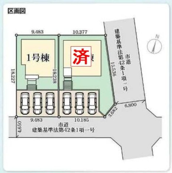 【常磐上湯長谷町第3】　デザイナーズ新築建売住宅　1号棟　新生活応援キャンペーン実施中！の区画図|区画図です。