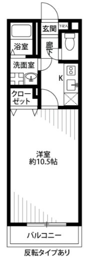 アムール DU MONDEⅠの間取り