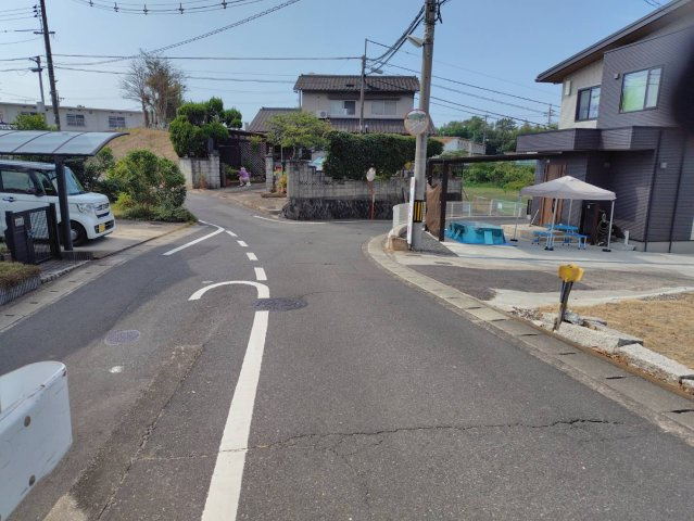 玉島柏島　売地の前面道路含む現地写真