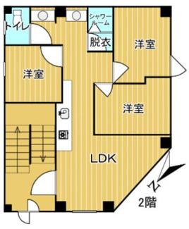 【間取り】 | 平井６丁目ビル | ２階間取り