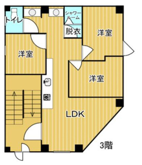 【間取り】 | 平井６丁目ビル | ３階間取り