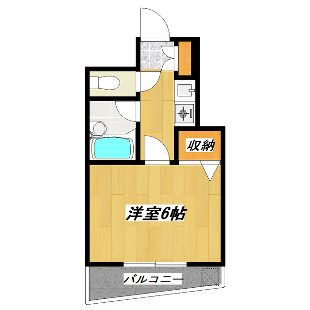 荻原マンションの間取り|人気のバストイレ別タイプ！