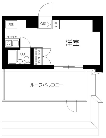 【間取り】 | スカイコート浅草第３